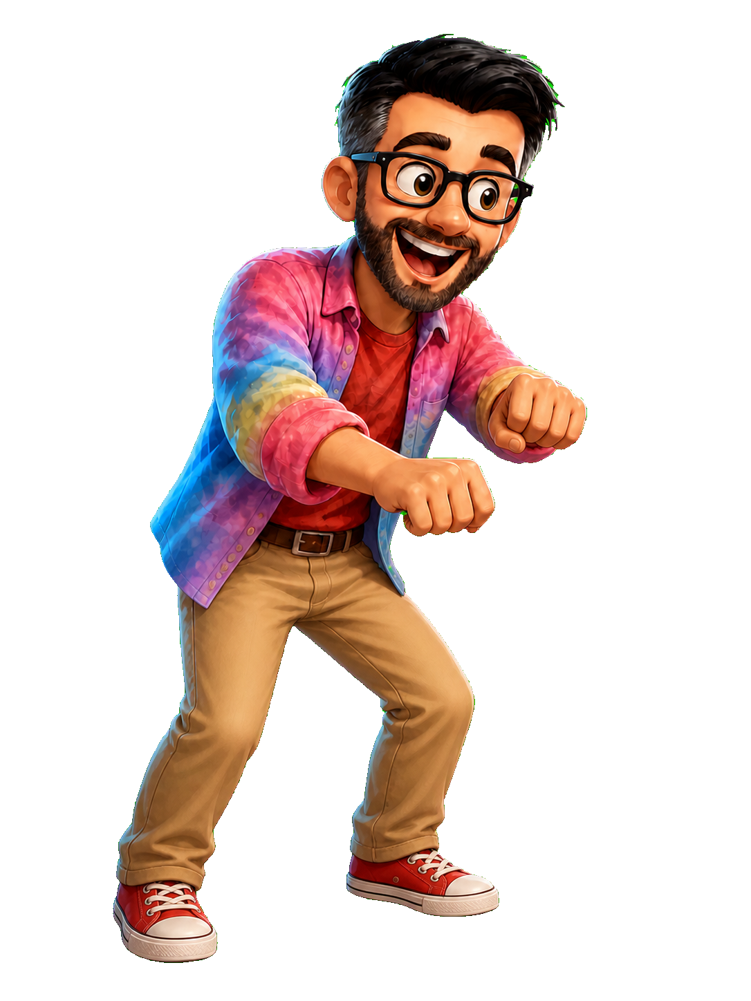 Mr. Rich ready for the next experiment